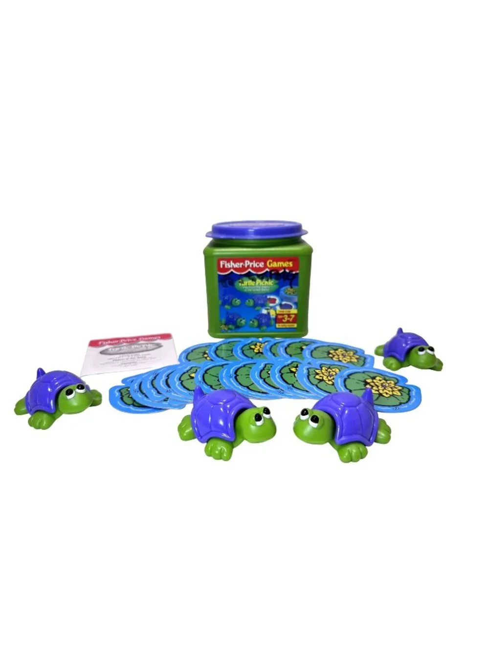 Fisher Price Turtle Picnic Color Matching Game Preschool 1998 Complete